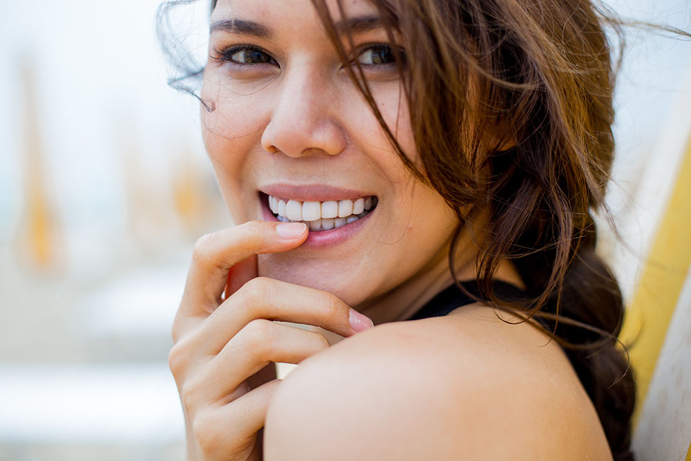 beautiful happy smile for a pretty girl
